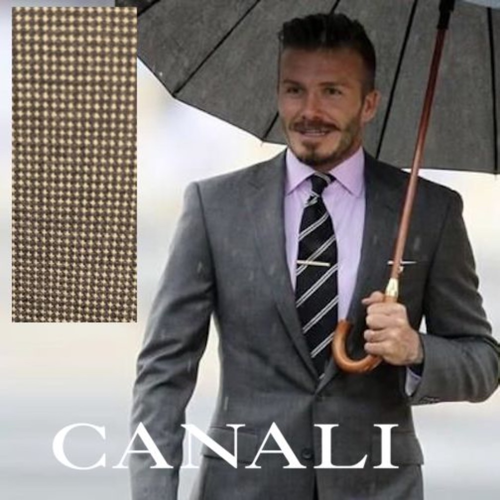 Canali Microplaid Wool Blazer US 44R / EU 54 Made in Italy 100% wool 2 button